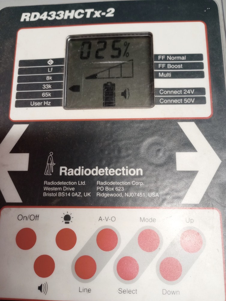 Radiodetection precision underground cable locator