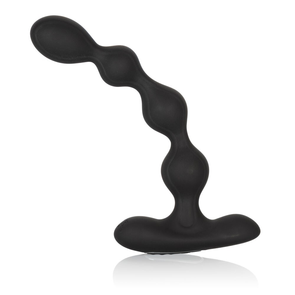 California Exotics Eclipse Slender Anal Beads Vibrating Butt Plug Black