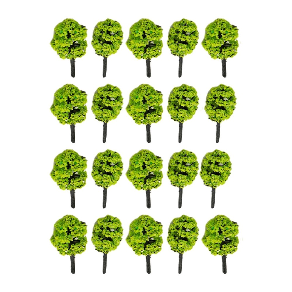 Brand New Model Tree 1:100 20 Pcs 3.5cm Building Model Highly Simulated