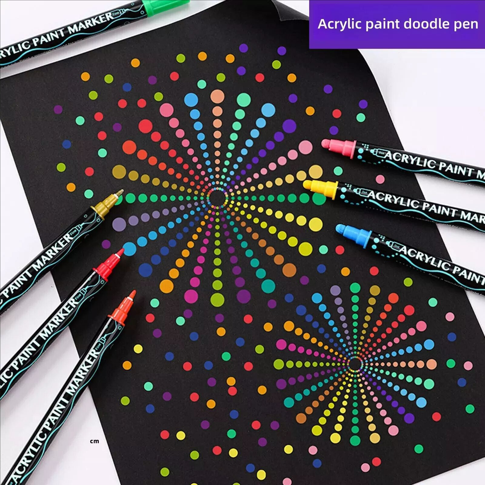 12/36 Acrylic DC marker pen Permanent Paint Water-Based Art Multifunction DIYpen