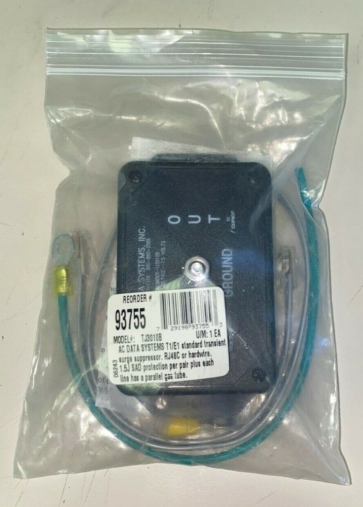 AC Data Systems Model TJ3010B Backhaul Surge Suppressor