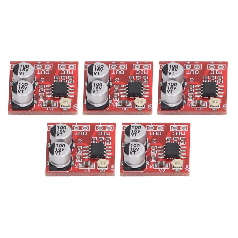 5Pcs LM386 DC4V-12V Electret Microphone Amplifier Module Board DC4V‑12V