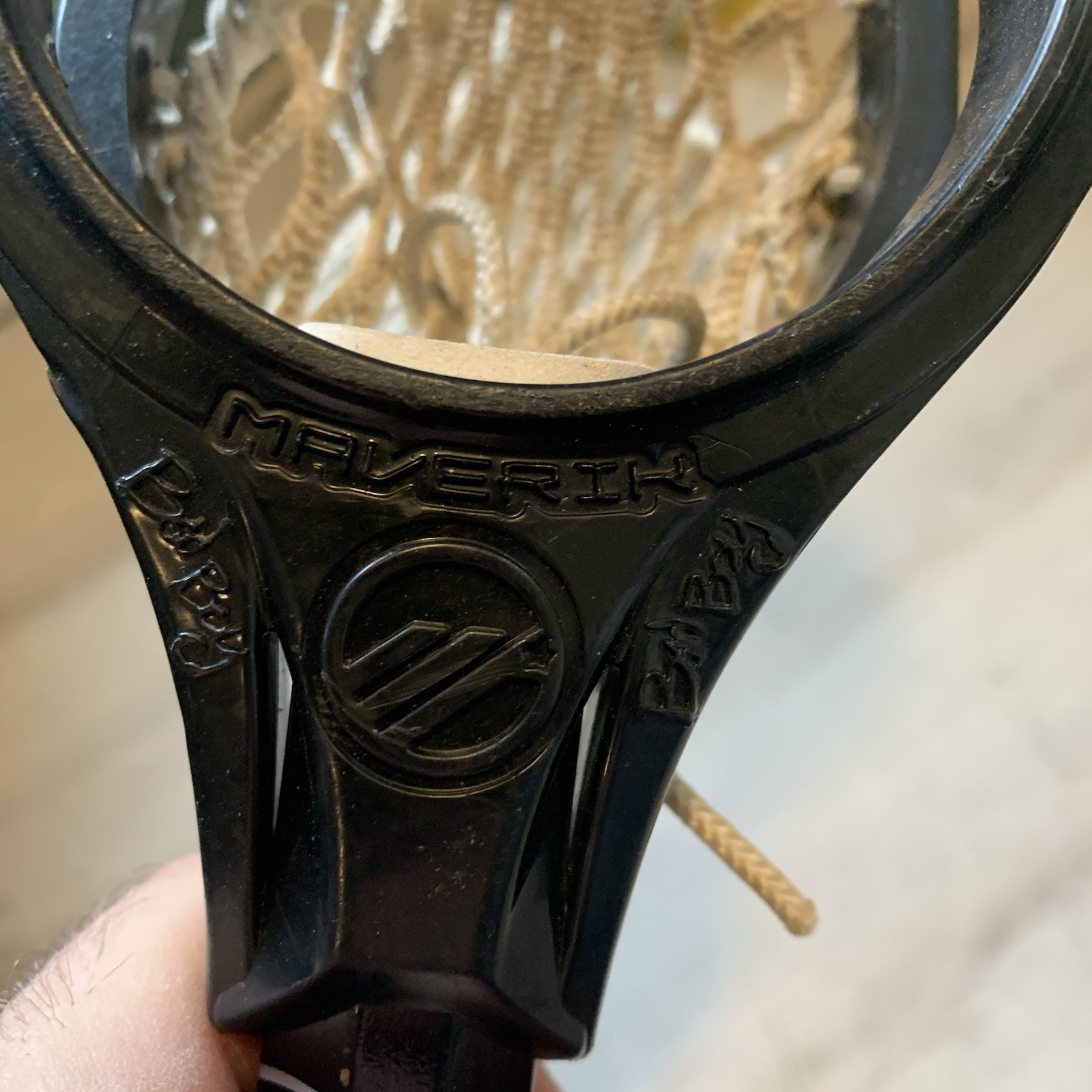 Maverik Lacrosse Stick Men’s Complete Set Up Bad Boy Head Shaft Black 41” Used