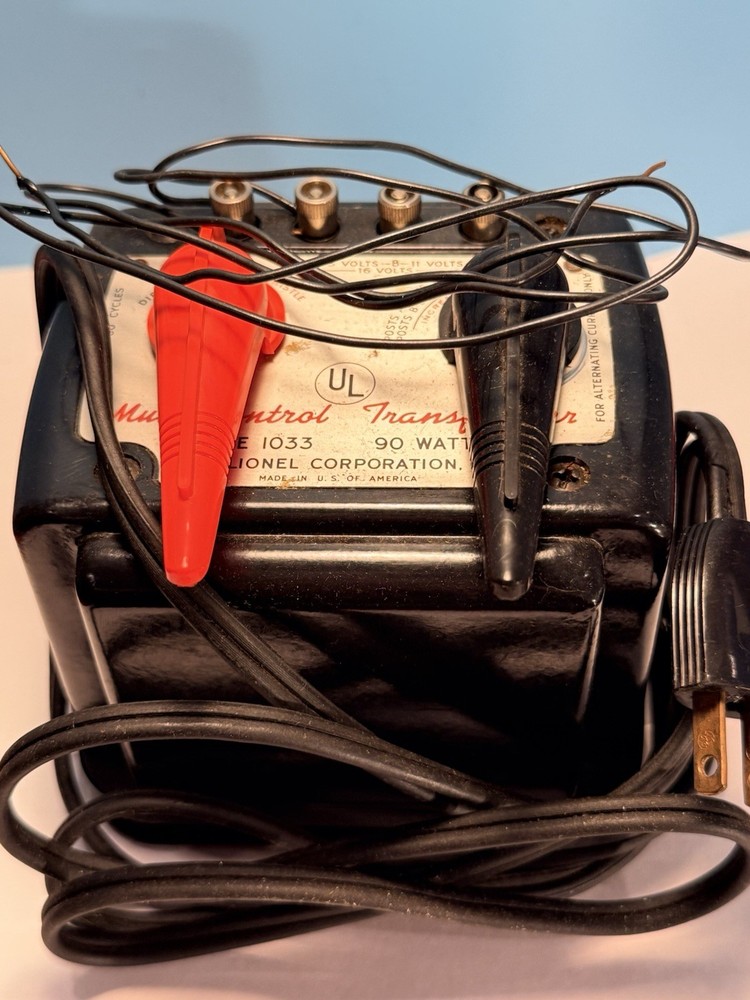Lionel 1033 90 Watt Multi-Control Transformer Original Box Needs New Cord Split