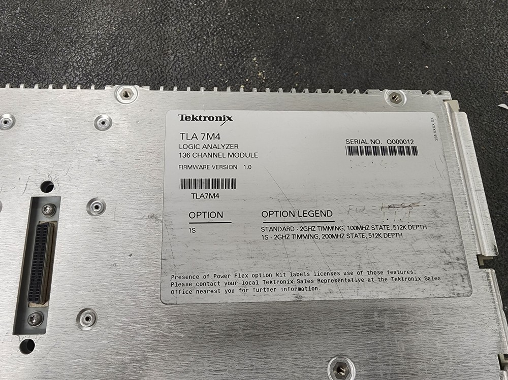 Tektronix TLA7M4 136 Channel Logic Analyzer Module Unit #2