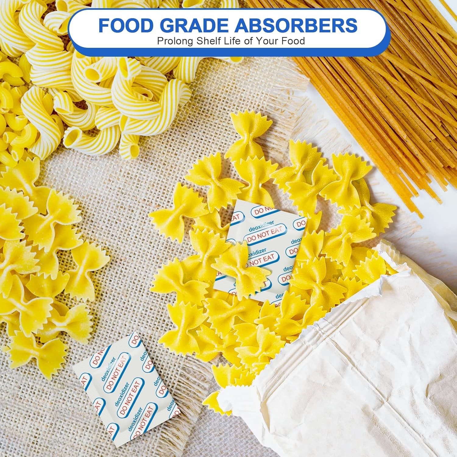 500cc Oxygen Absorbers for Food Storage - 100 Count (20x Packs of 5)