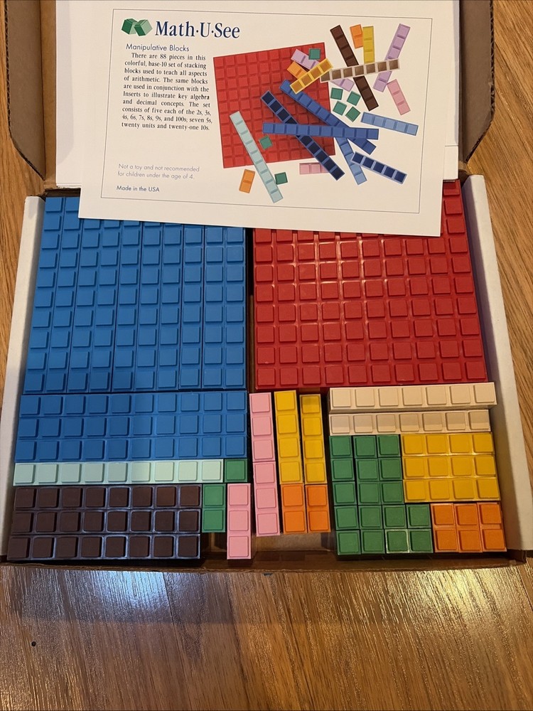 Math-U-See - 88 Block Set Lightly Used