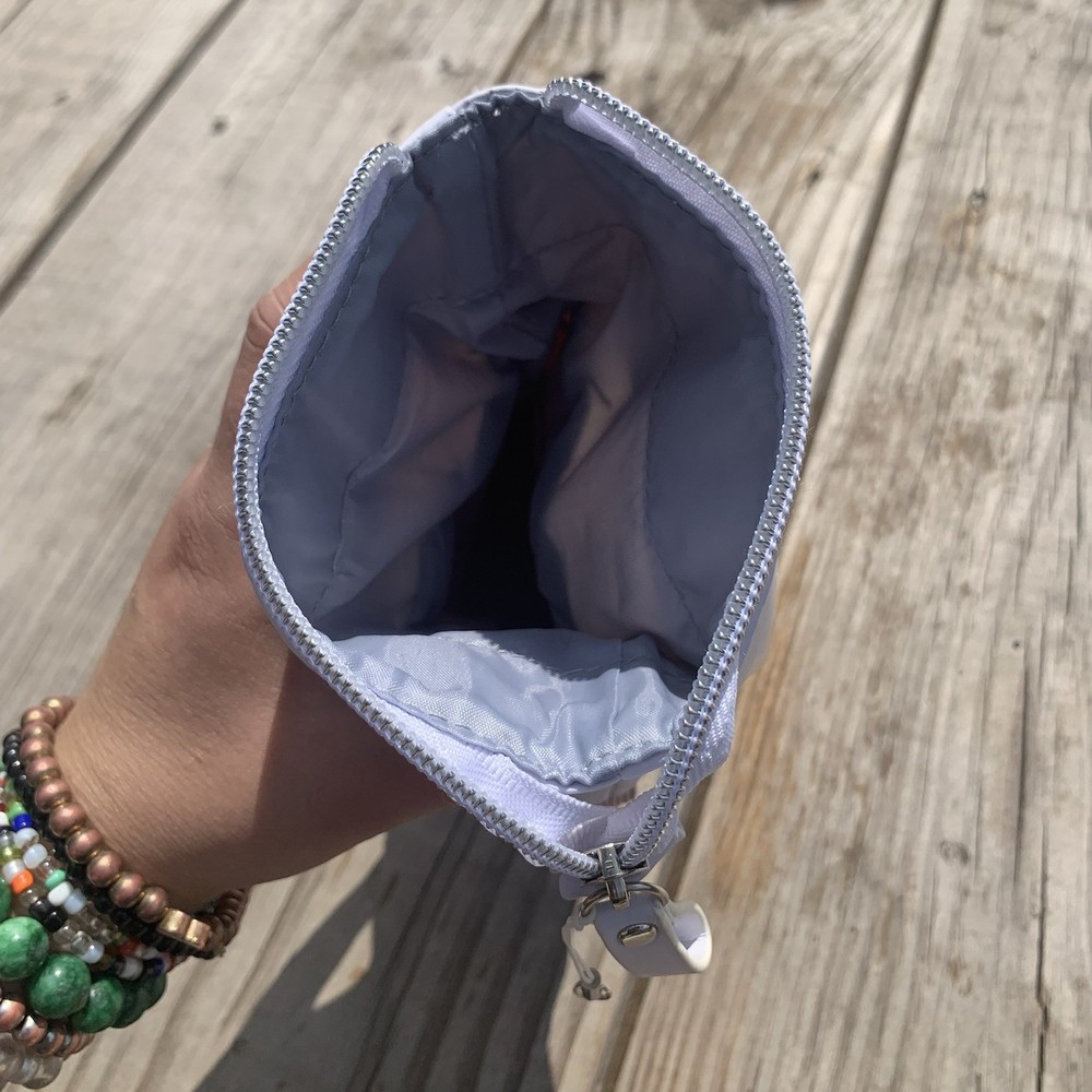 Pink And White Collapsable Pencil Pushcase