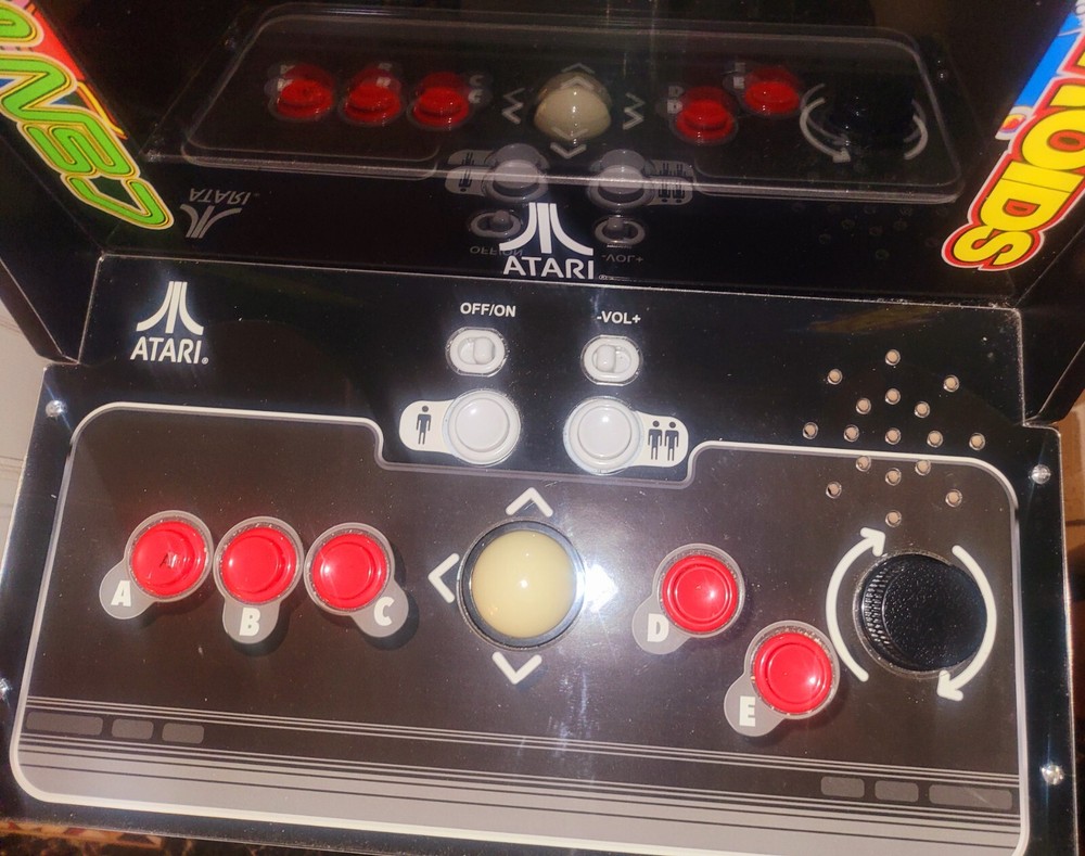 Arcade1Up Atari Deluxe 12-In-1 Arcade Machine with Riser. Asteroids Centipede