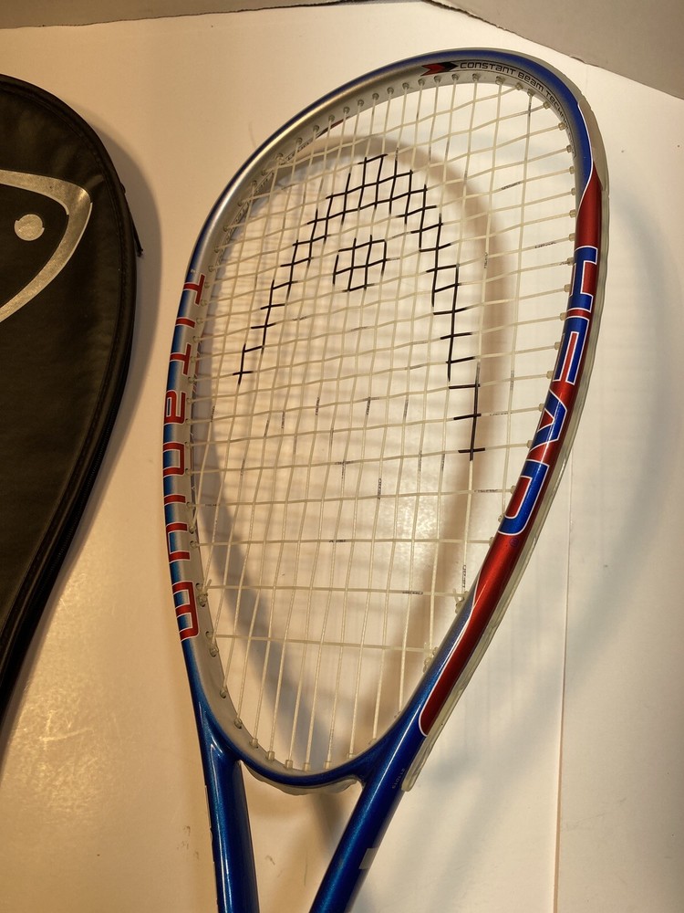 Head Ti. Fire Titanium Squash Racket Grip Has Wear.