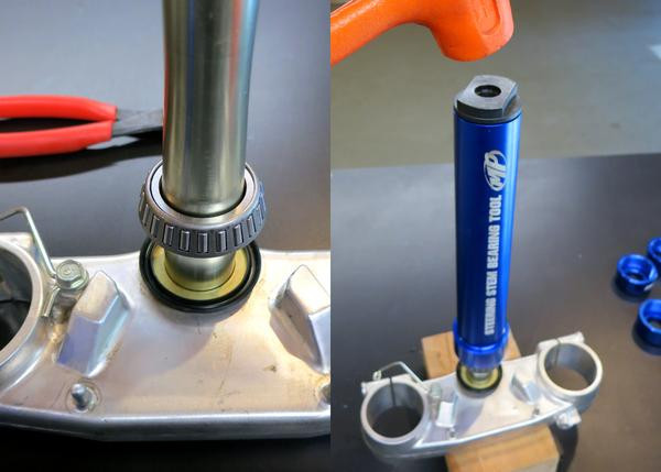 Motion Pro Motorcycle Steering Fork Stem Lower Bearing Remover Puller Installer