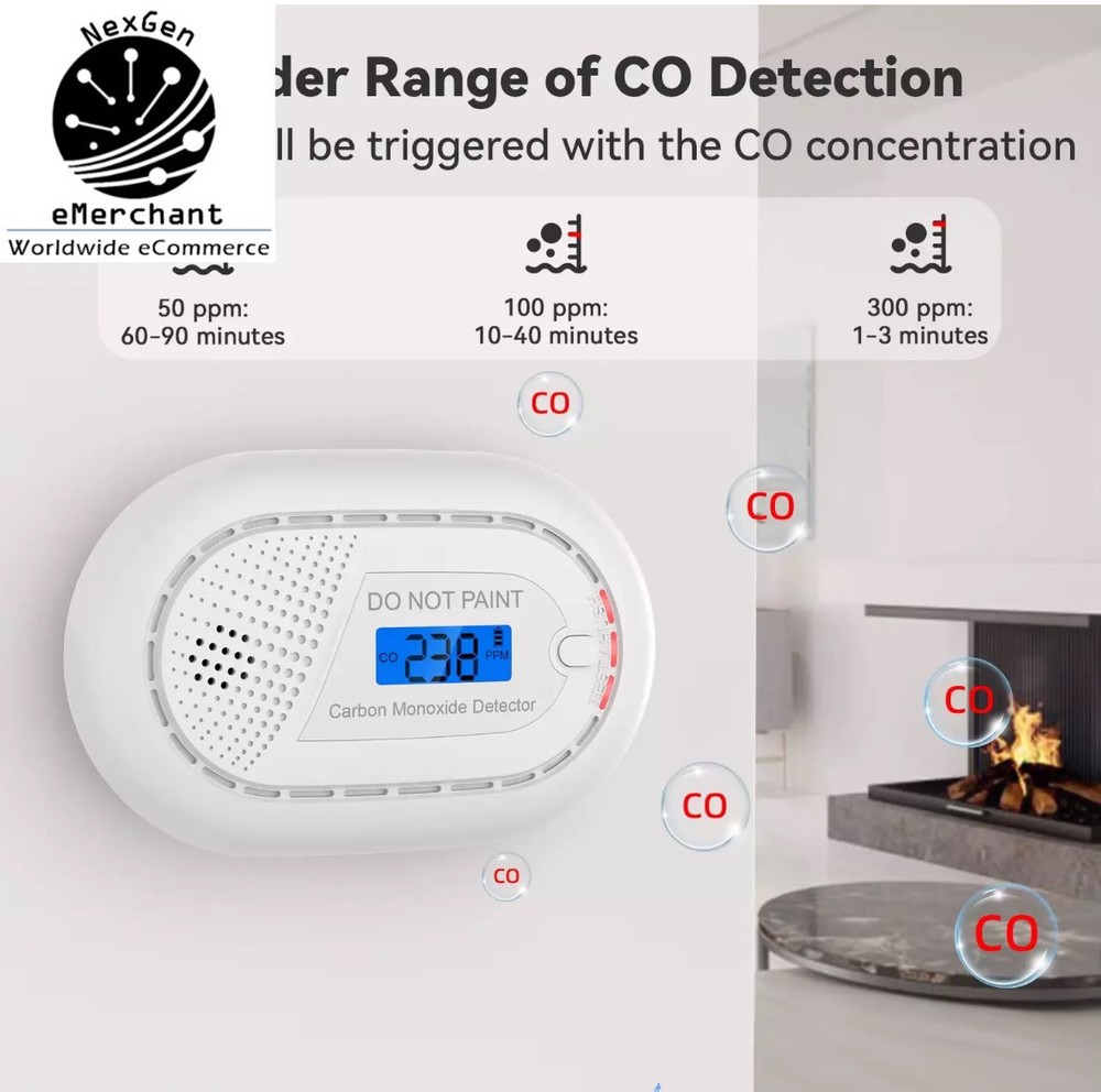 RUNIDUR CARBON MONOXIDE ALARM 2PACK