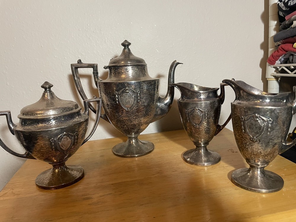 Sheffield Silver plate Teapot 4 Pieces