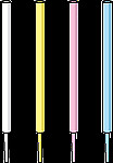 Straw ID Plugs 100/pk Convenient Identification Artificial Insemination White