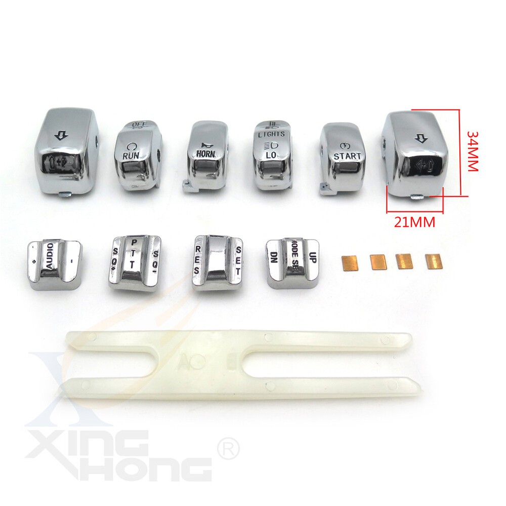 Hand Control Switch Cover Housing Button Cap For 96 - 2013 Harley Electra Glide