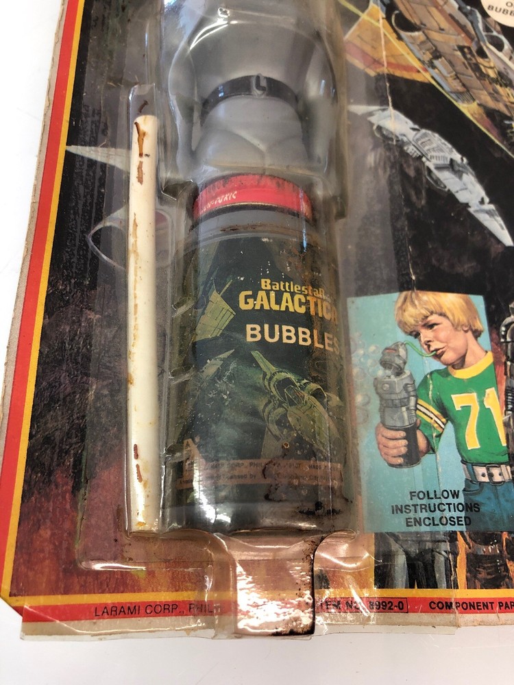 RARE 1978 Battlestar Galactica Cylon bubble machine still sealed DOES NOT WORK