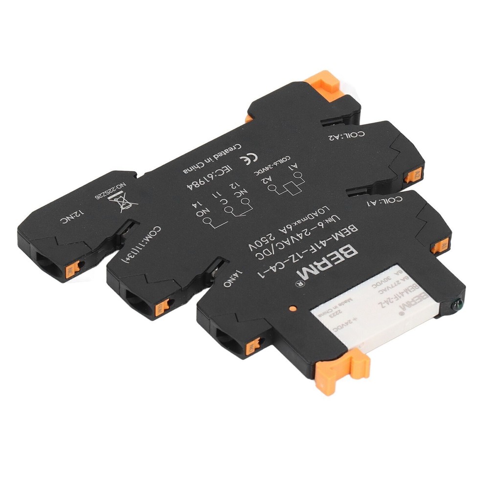 DC Control AC Ultra Thin Relay DIN Rail Mount Solid State Relay Module SPDT