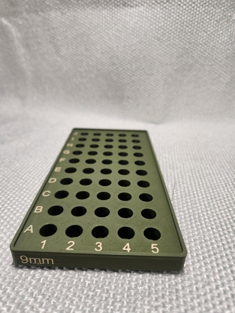 9mm 50 rd reloading tray, stackable, diffrent color options