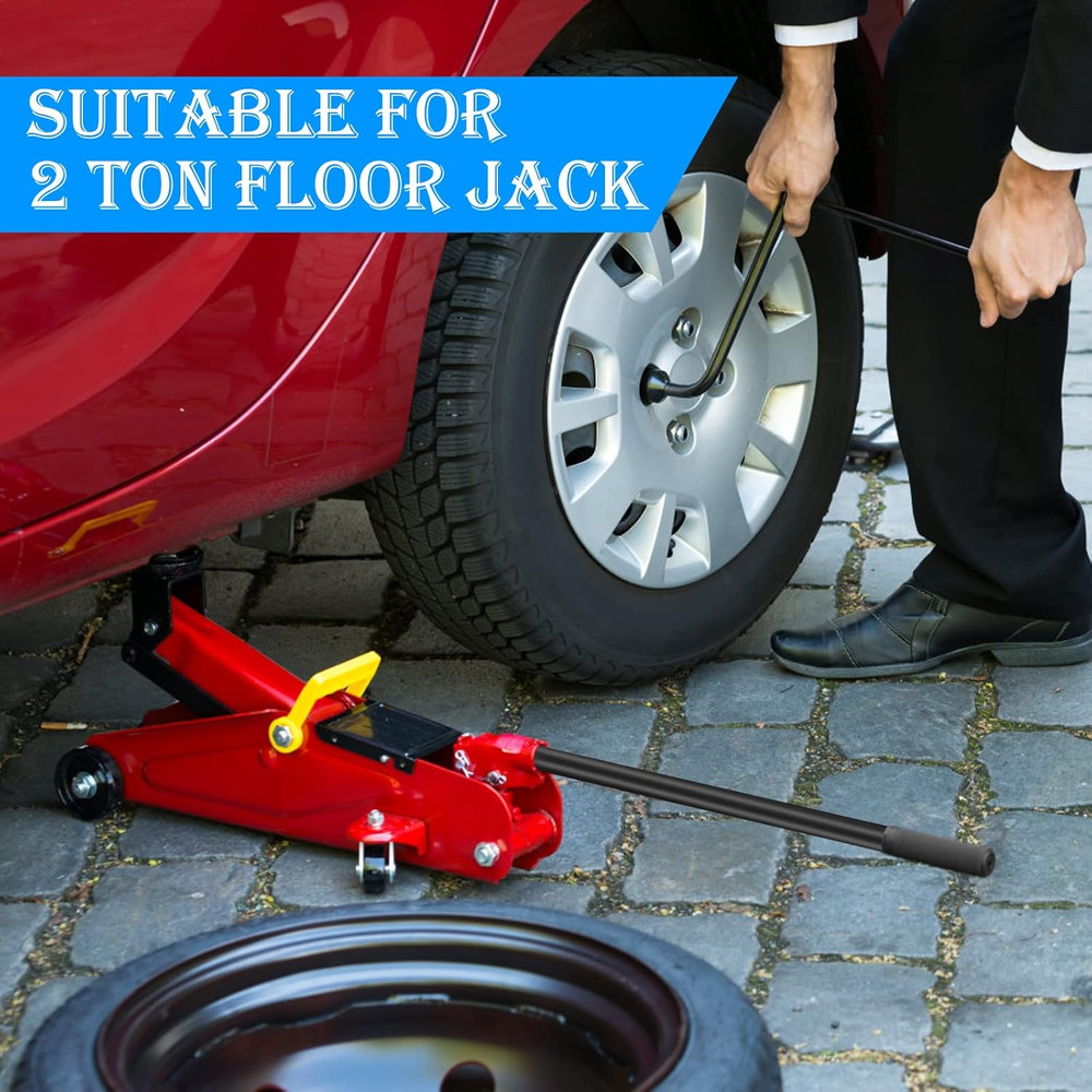 Horizontal Hydraulic Jack Handle Replacement for Floor Jacks (Black)