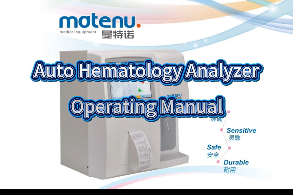 110V Automatic Hematology Analyzer Blood Analyzer Blood Cell Count 23 Parameters