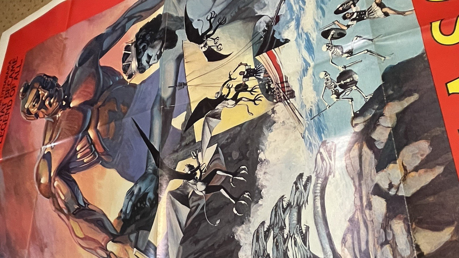 ORIG. MOVIE POSTER~ JASON & THE ARGONAUTS~1963/1978 RE~ ONE SHEET 27X40-3/4"