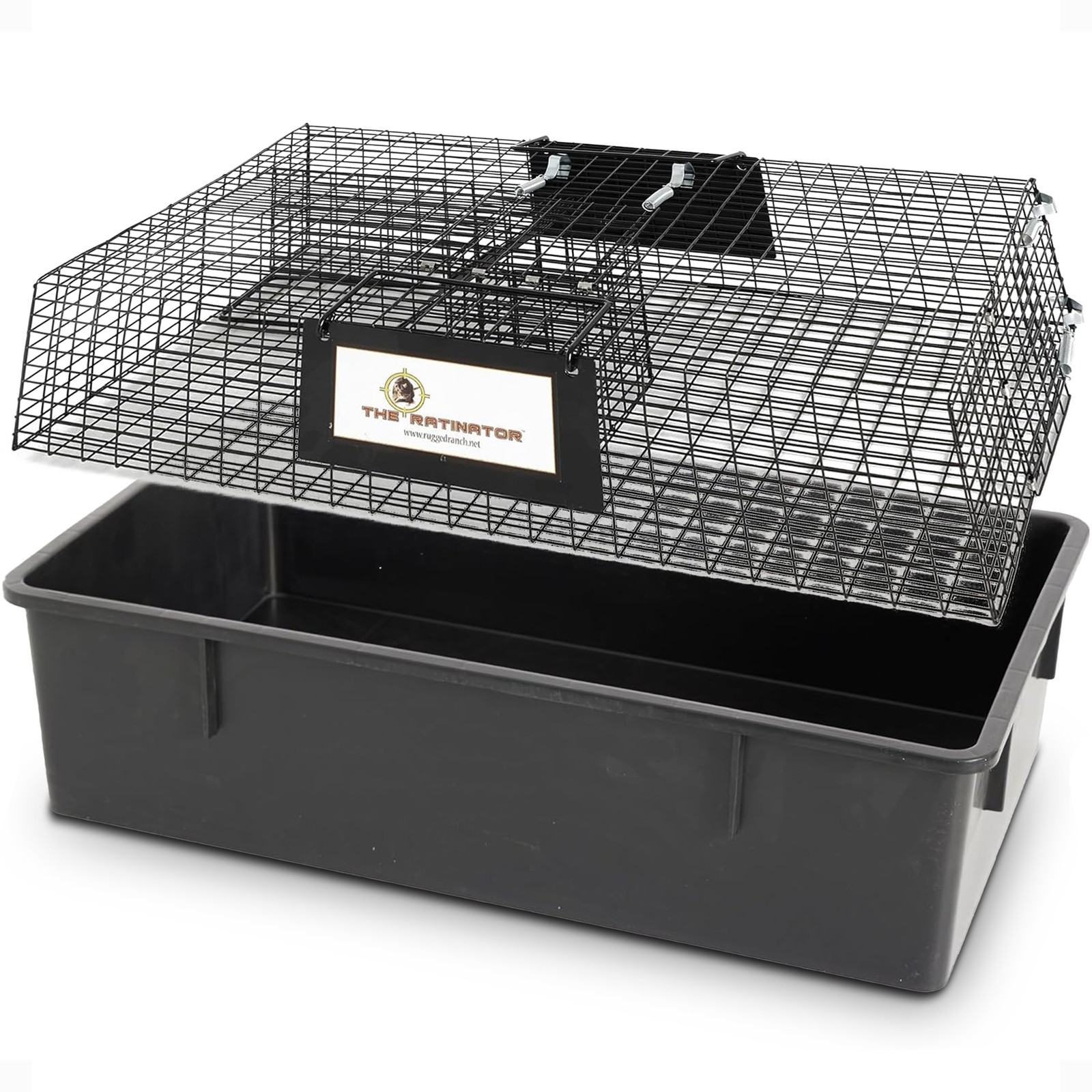 Rugged Ranch RATTR Ratinator Live Rat Multi-Catch Animal Metal 2 Door Trap Cage