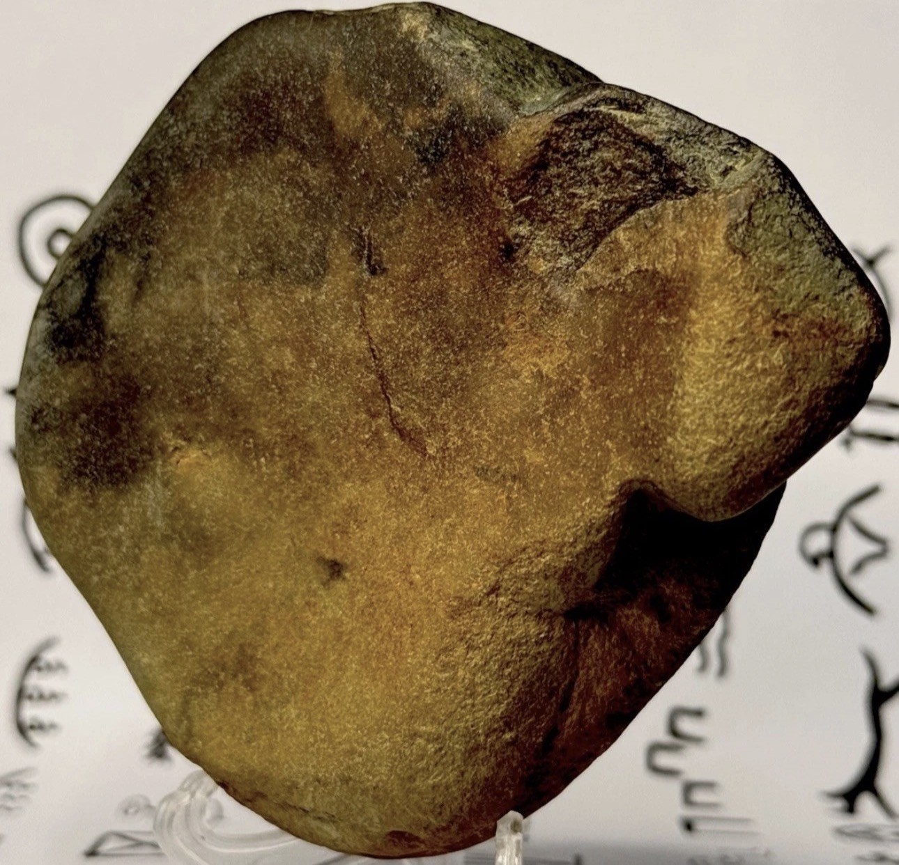 Native American Indian Authentic Artifact Stone Carved Effigy, 1 lb 3 oz • VA