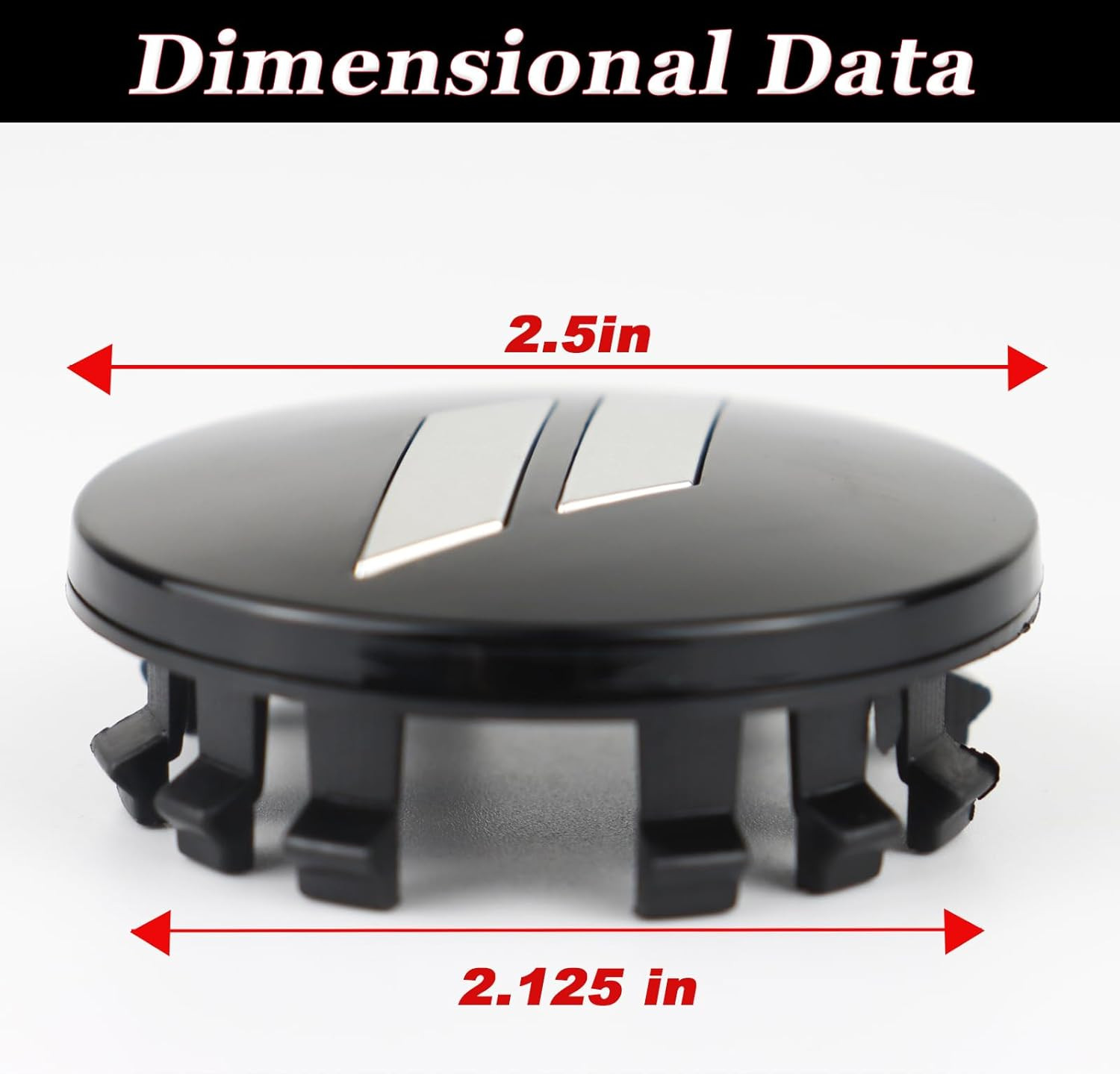 4Pcs 63Mm 2.5 Inches Slash Wheel Center Cap Covers Fit for Dodge Charger Durango