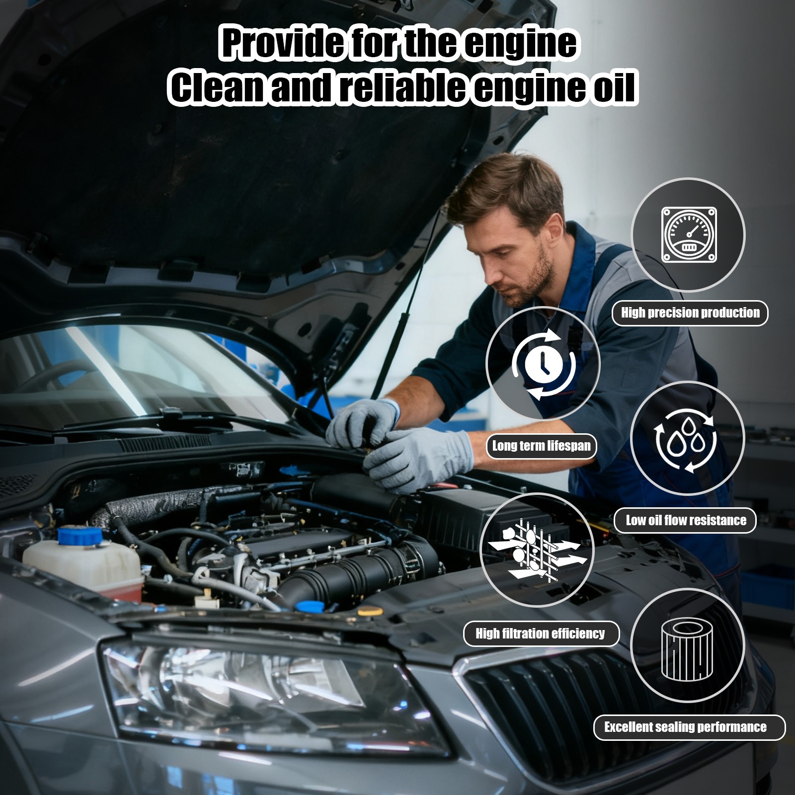 Engine Air Filter for FORD F-150 1997-2008 4.2L 4.6L 5.4L EXPEDITION 1997-2004