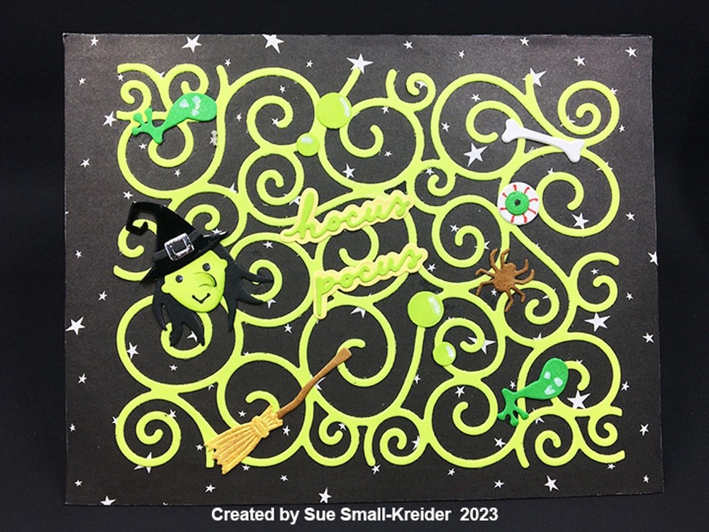 Karen Burniston Die 1243 Small Script - Halloween