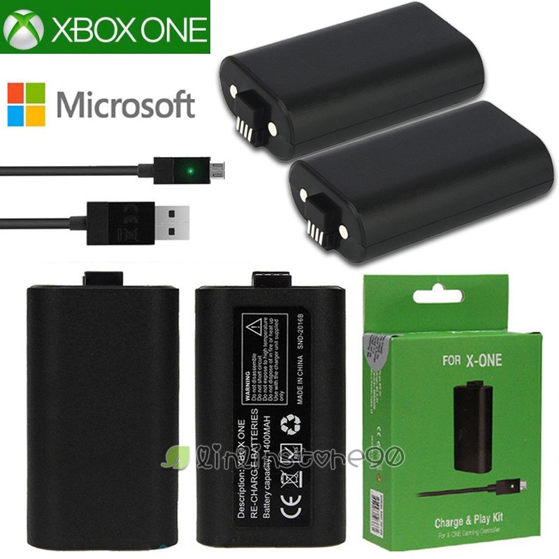 1/2xRechargeable Battery Pack For XBOX ONE Wireless Controller Play & Charge Kit