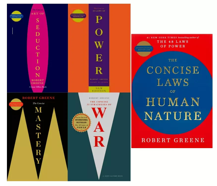 Robert Greene Collection 5 Books Set - [CONCISE] Seduction, Power.....