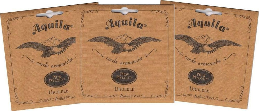 LOT/3 Sets AQUILA Ukulele Strings, Soprano Regular, SRC, 4U