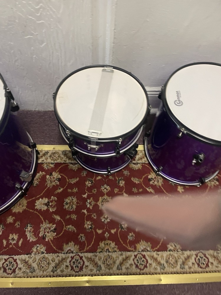 purple drum set