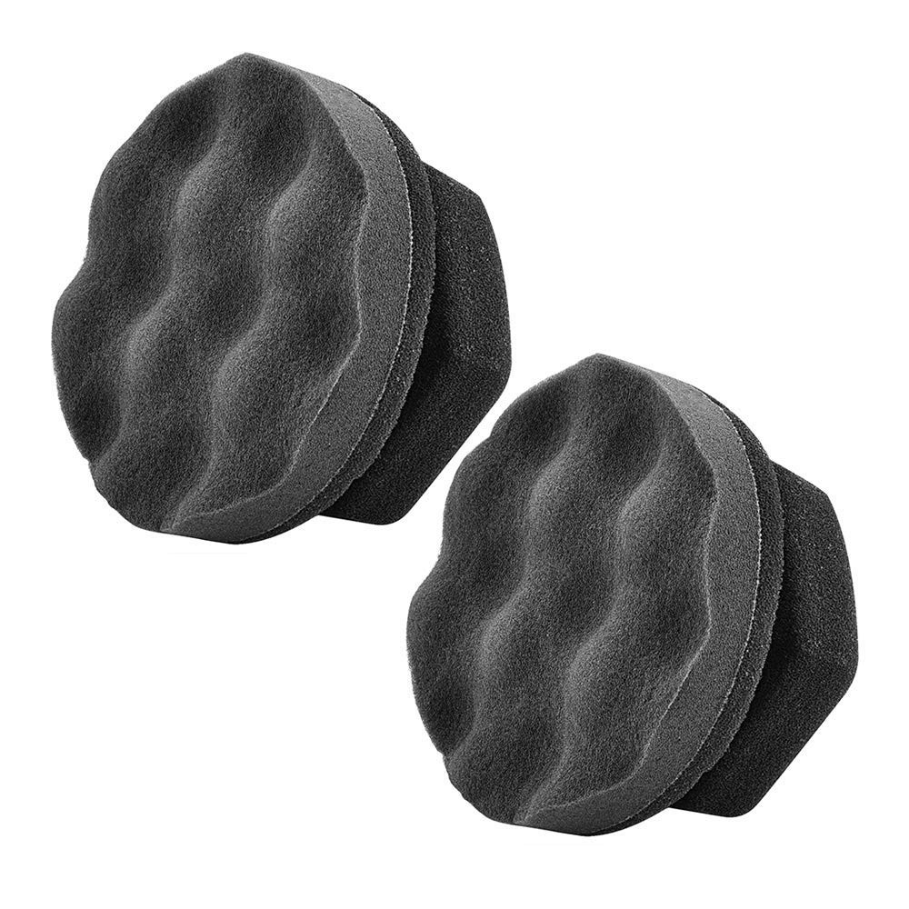 IPELY 2 Pack Large Tire Shine Applicator Pad, Durable Applicator-2Pack, Gray