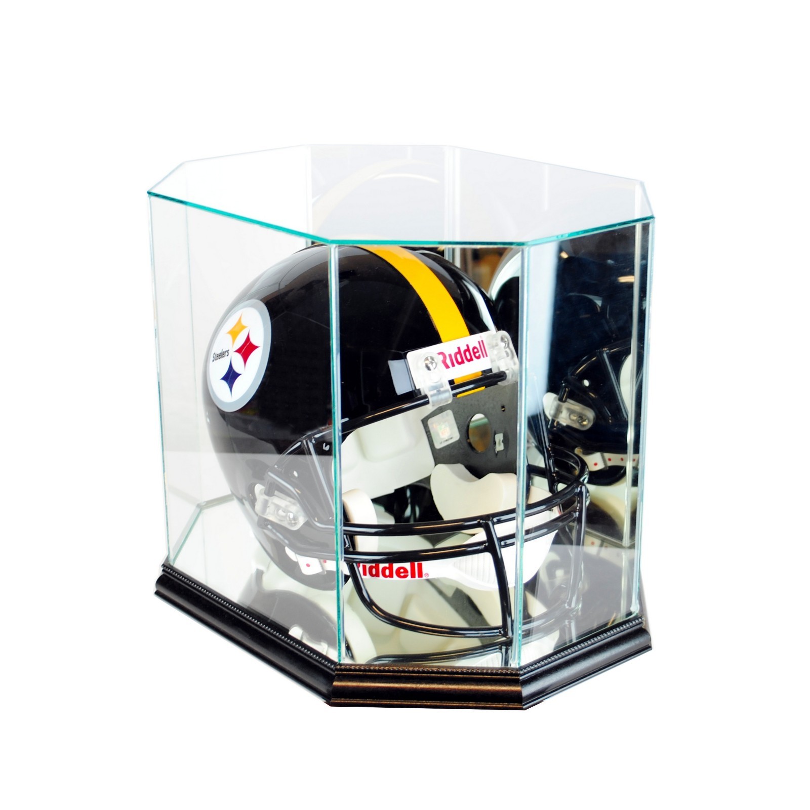 F/S Glass/Mirror Football Helmet Display Case New UV Free Shipping!!!