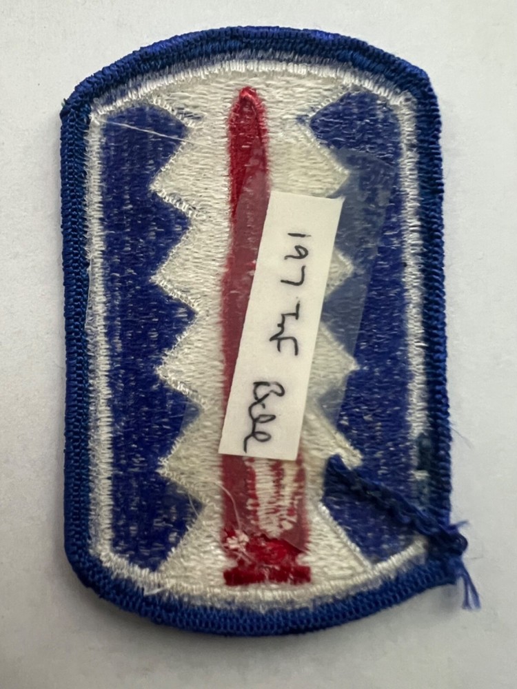 197th Infantry Brigade US Army Patch