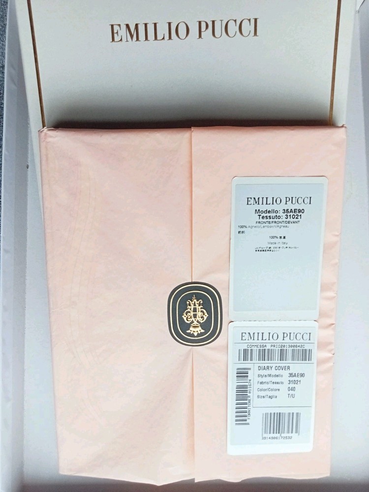 Stunning Emilio Pucci Lambskin Covered Lined Notebook
