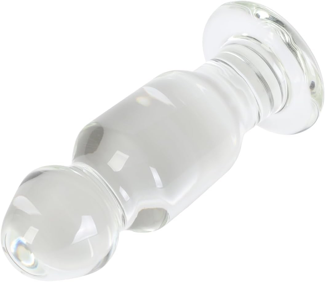 6.7" Large Glass Anal Plug Trainer Big Crystal Butt Plug Stimulator for Advanced