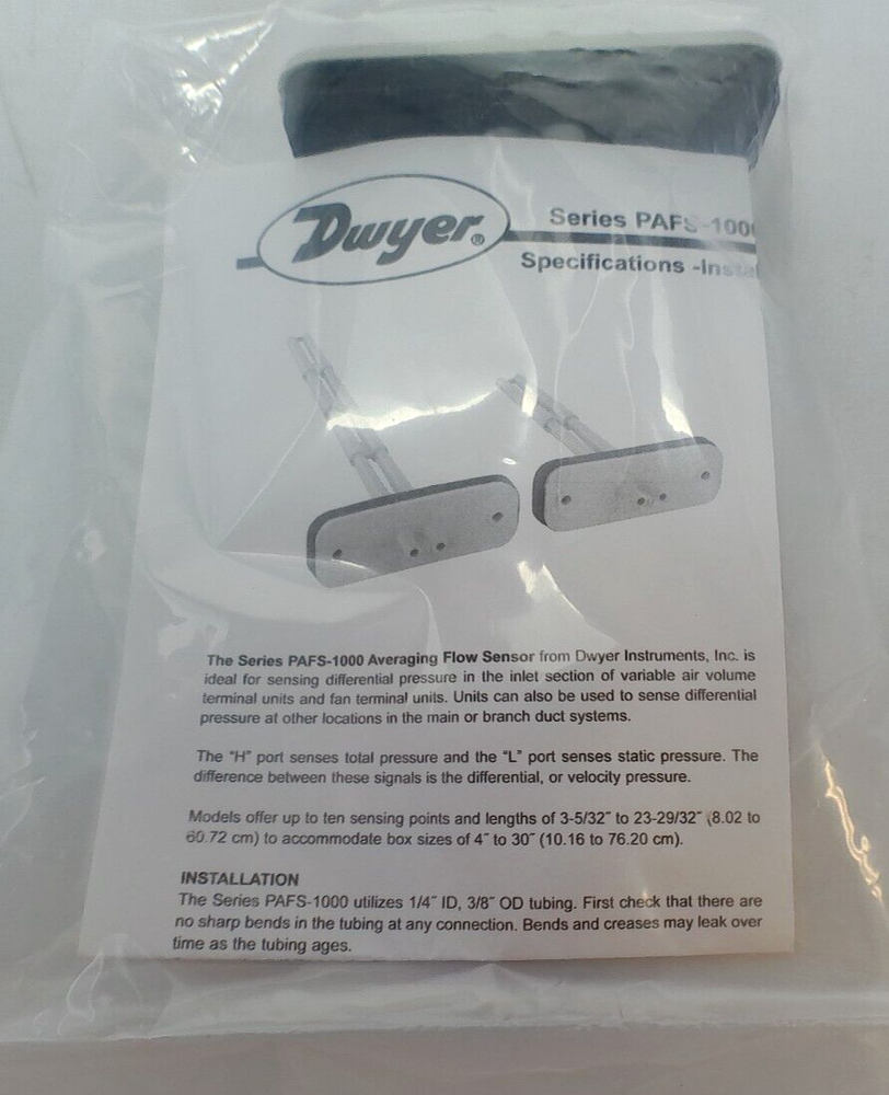 Dwyer Pafs-1003 Averaging Flow Sensor