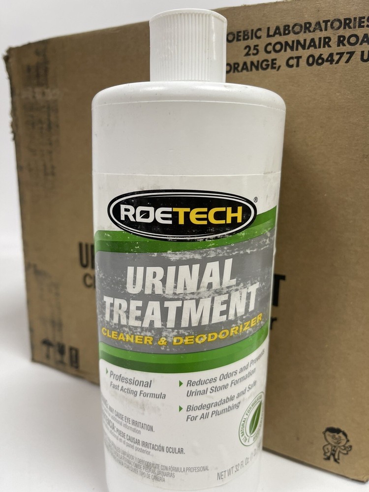 6 Bottles (32 fl oz each) RoeTech Professional Urinal Cleaner & Deodorizer