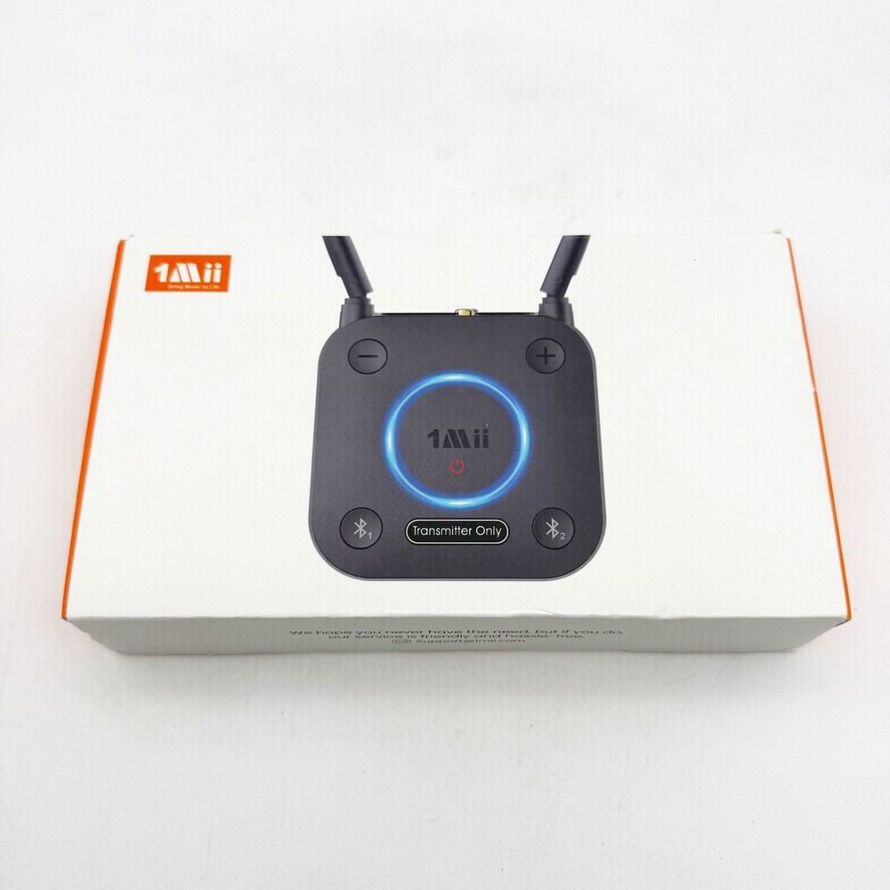 1Mii B06TX Long Range Bluetooth 5.2 Transmitter TV PC Projector To Wireless New