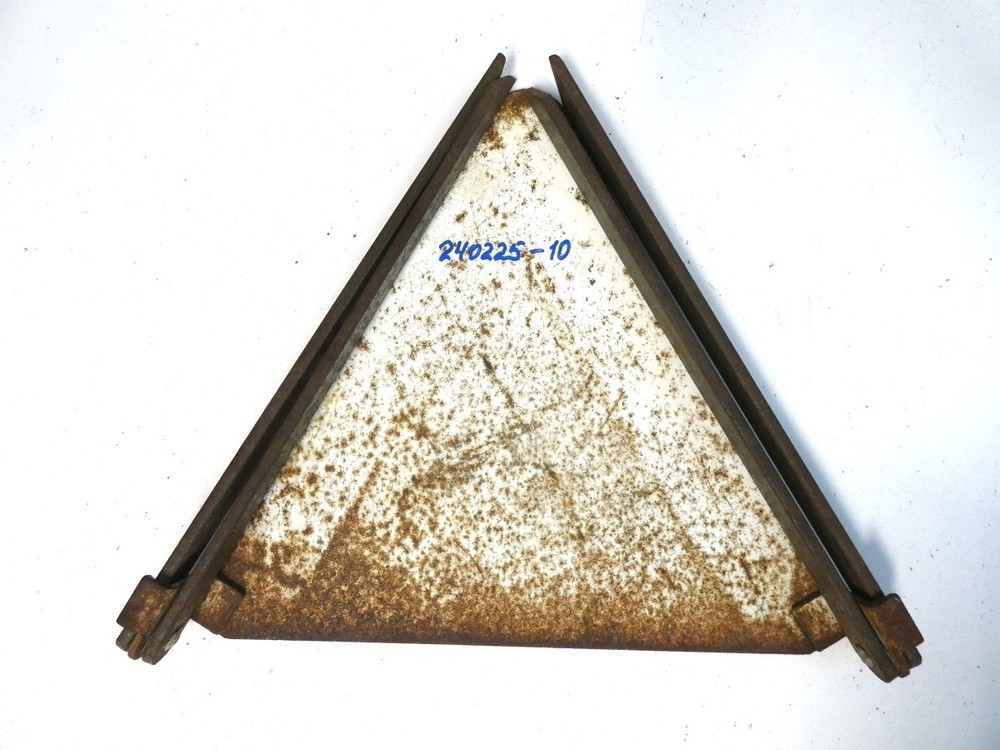 Vintage Car Warning Triangle, Solid