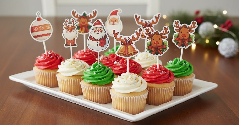 Christmas Theme Cake Toppers