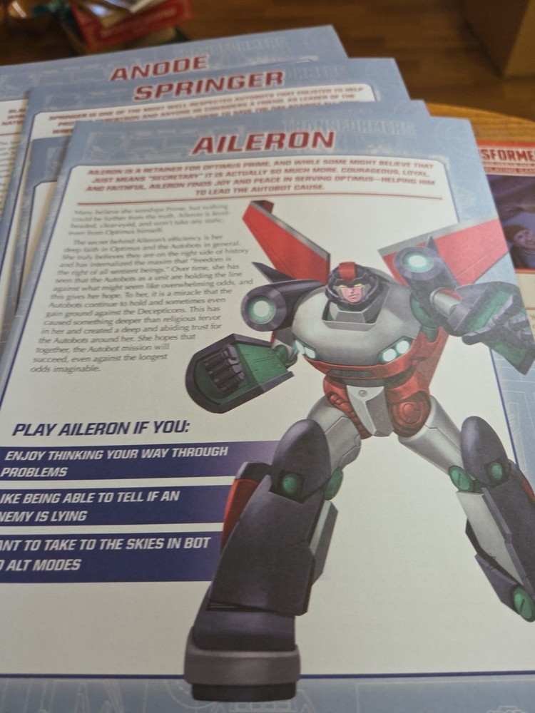 Transformers Roleplaying Game: Beginner Box Roll Out 2024 Hasbro. Open Box Only.