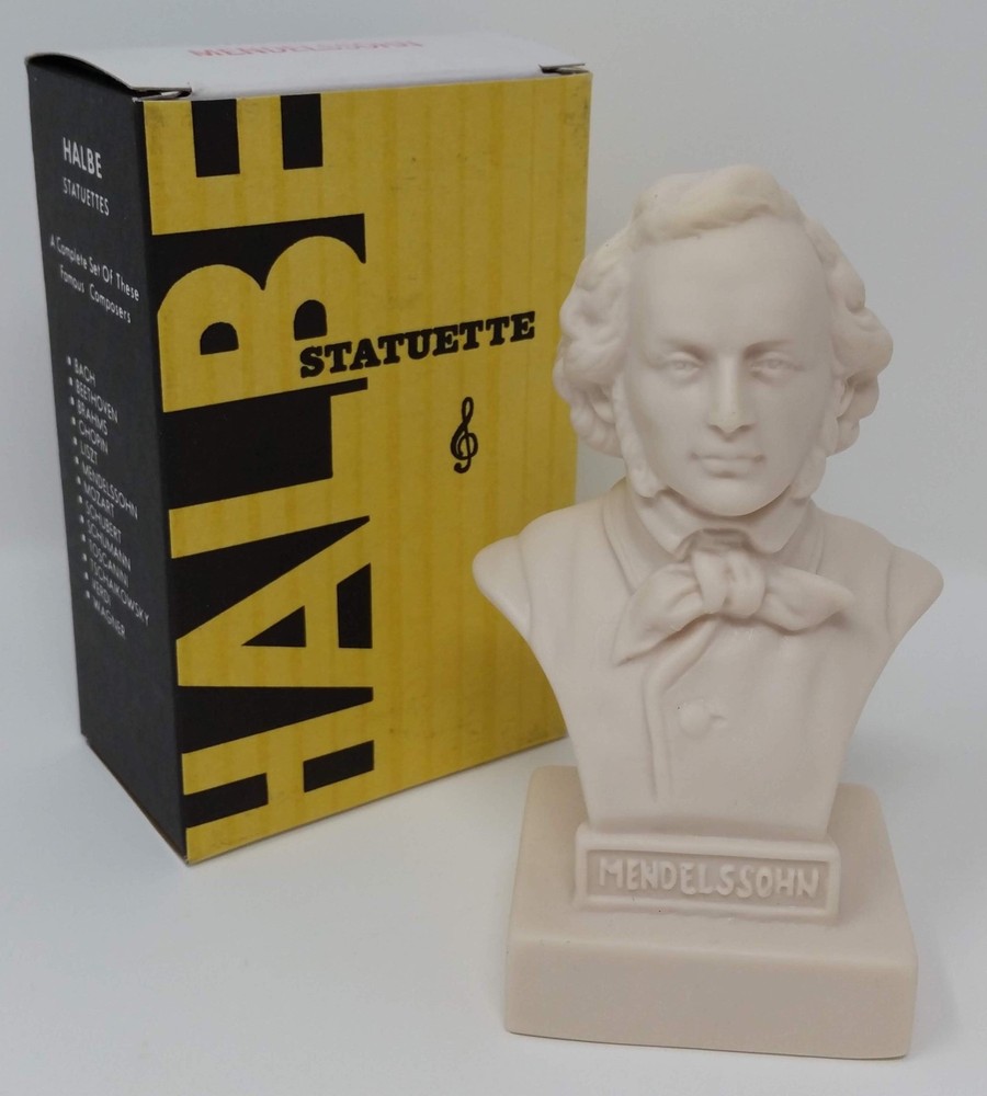 Mendelssohn Halbe Musical Composer Statuette 5"
