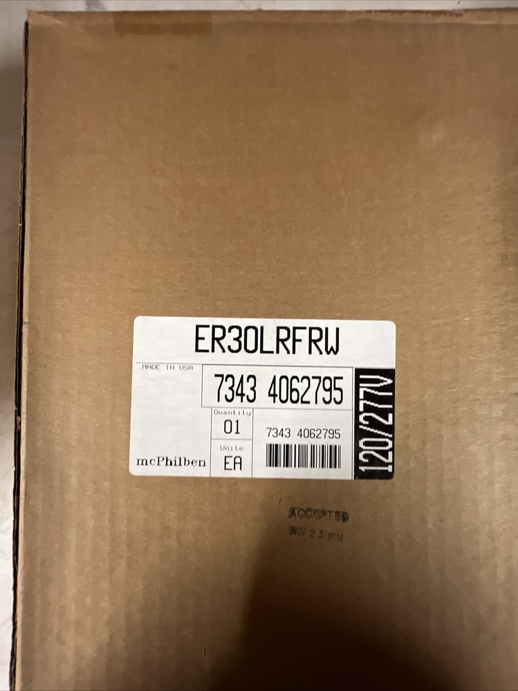 MC PHILBEN ER30LRFRW EXIT SIGN * NEW IN BOX *