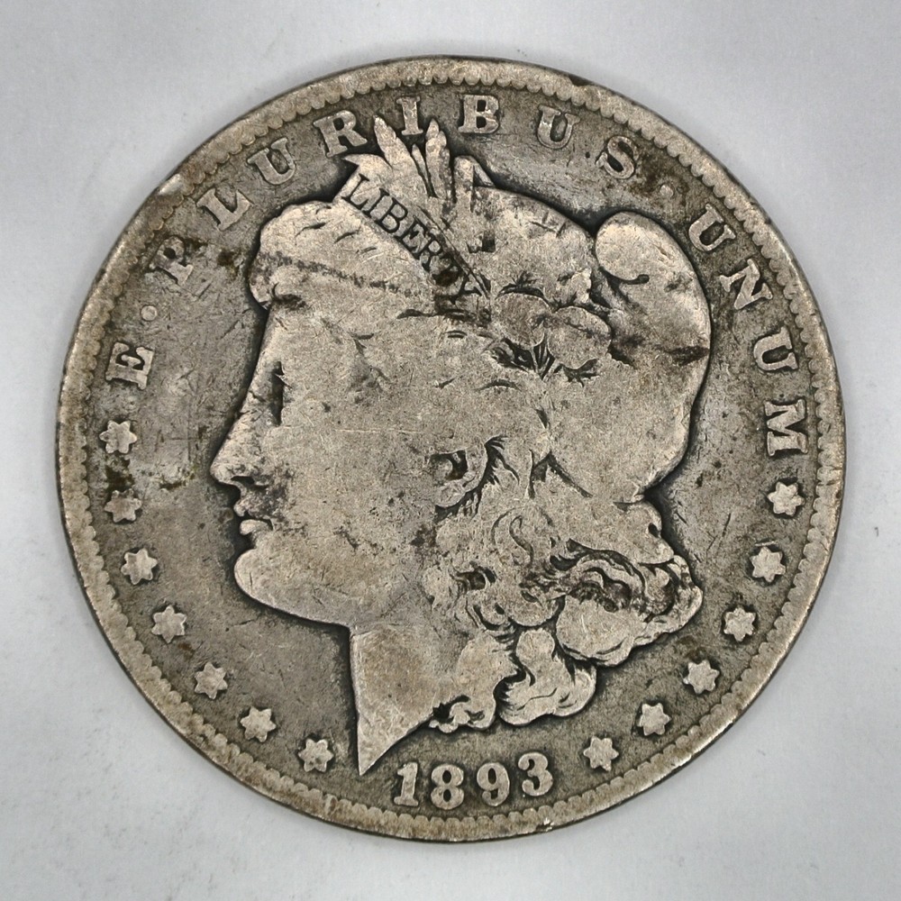 1893-O Morgan Silver Dollar
