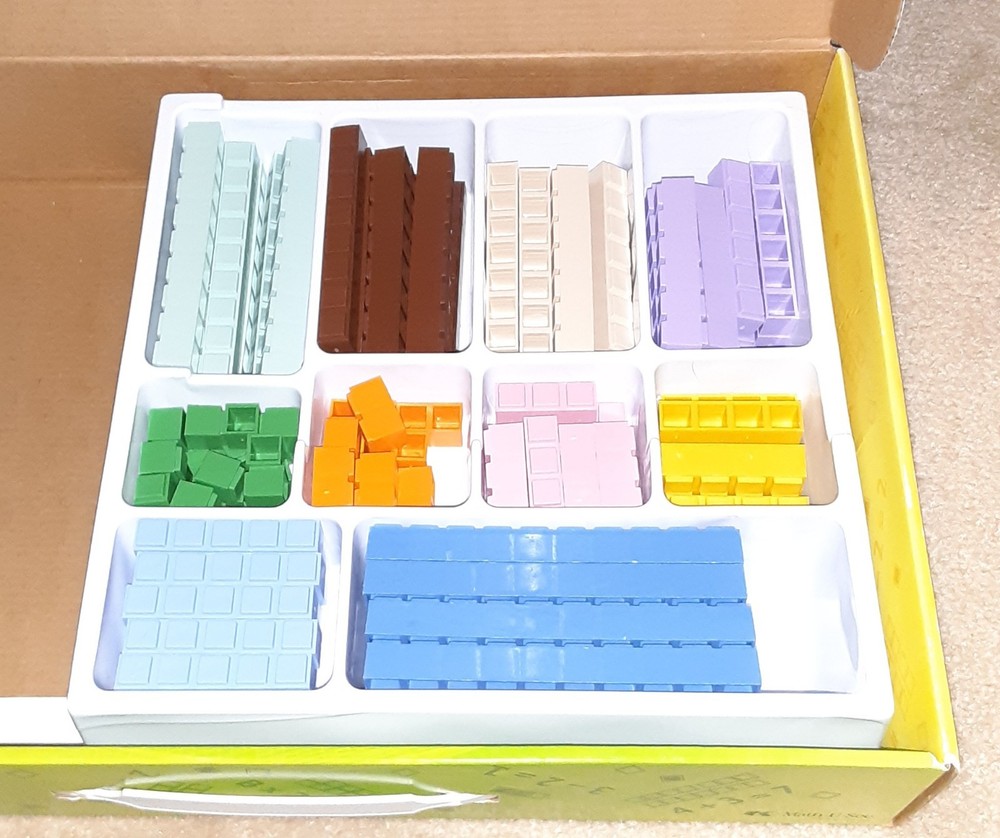 MATH U SEE MANIPULATIVES INTEGER BLOCK KIT EDUCATIONAL MATH FOR HOMESCHOOLING