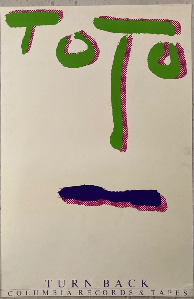 Toto 1981 Promo Poster Turn Back Columbia Records X